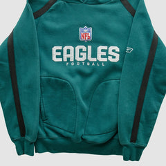 Philadelphia Eagles Reebok 2000s Hooded Pullover Sweatshirt Teal Vintage | Fanatics