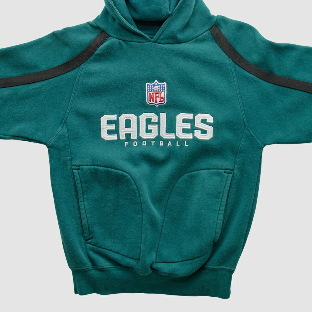 Philadelphia Eagles Reebok 2000s Hooded Pullover Sweatshirt Teal Vintage | Fanatics