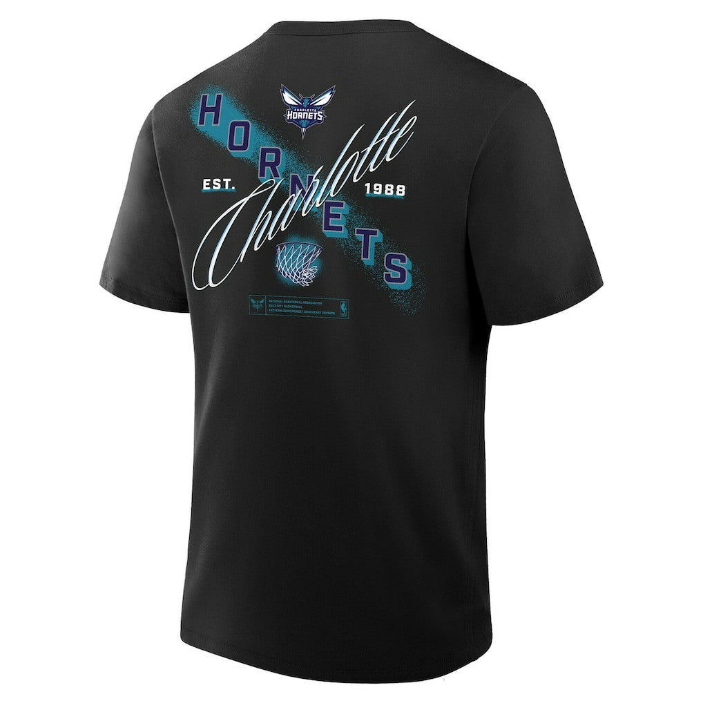 Charlotte Hornets SOS T-Shirt Black - NBA