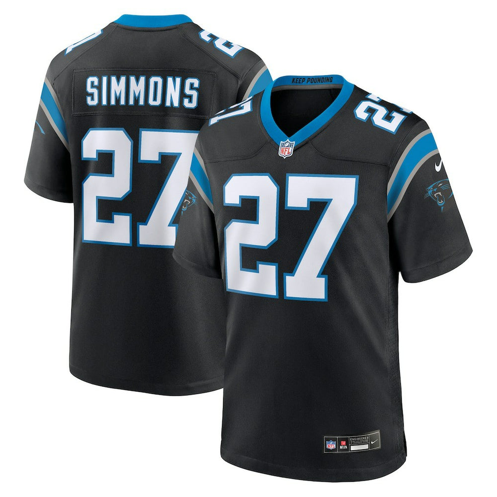 Isaiah Simmons Carolina Panthers Team Game Jersey Black | Nike for Sale