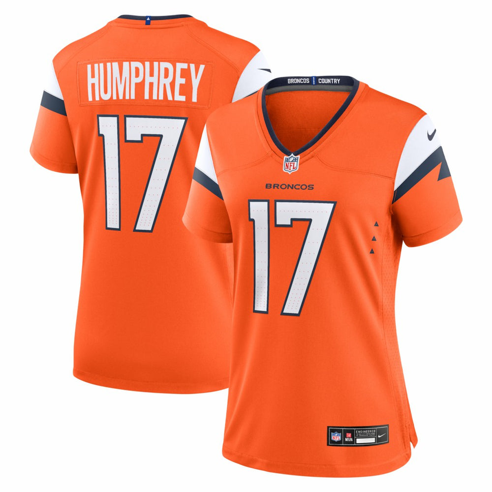 Lil'Jordan Humphrey Denver Broncos Women's Team Game Jersey Orange | Nike for Sale