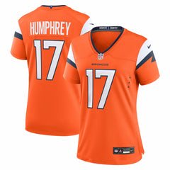 Lil'Jordan Humphrey Denver Broncos Women's Team Game Jersey Orange | Nike for Sale