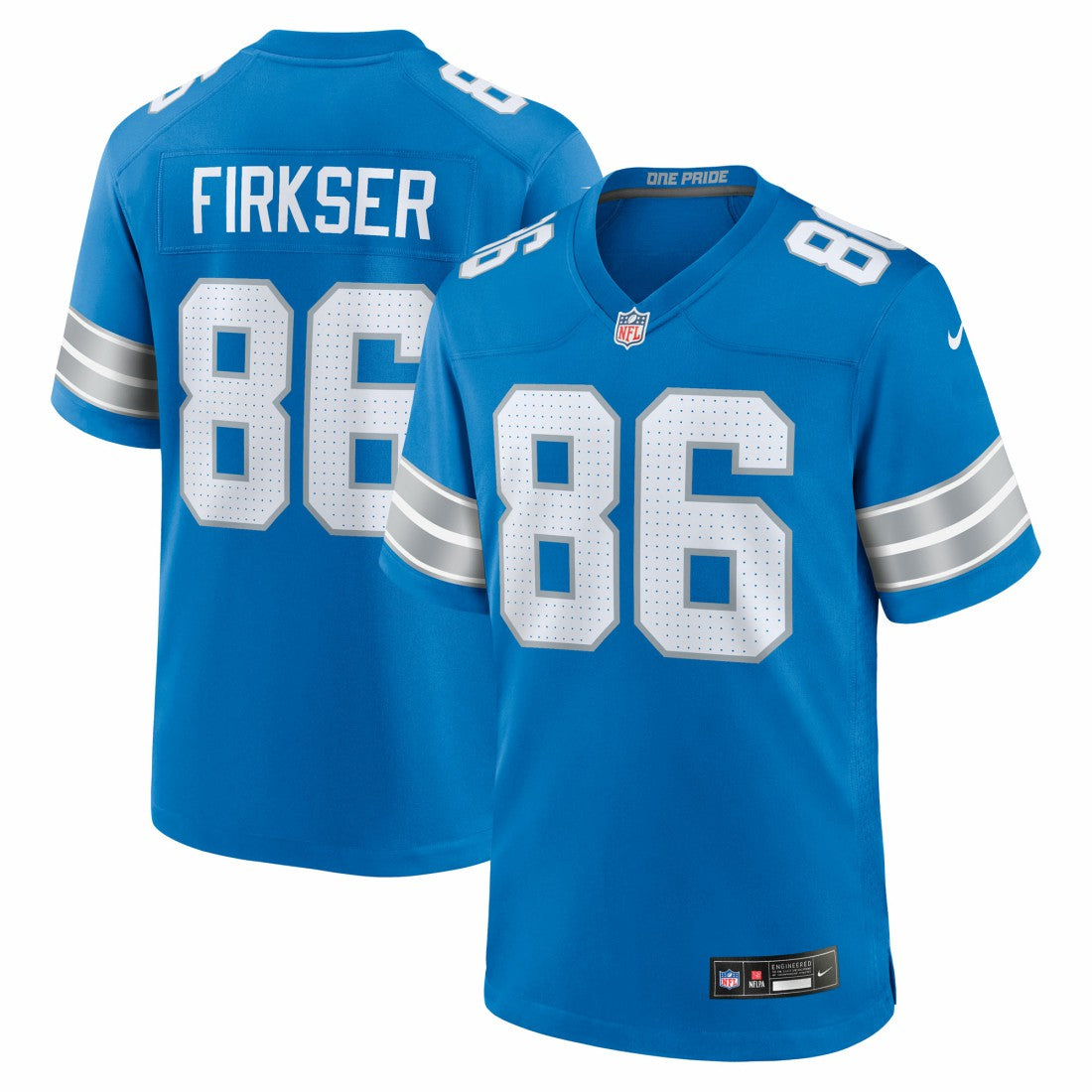 Anthony Firkser Detroit Lions Team Game Jersey Blue | Nike for Sale