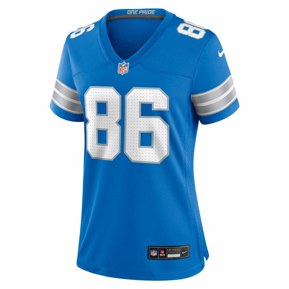 Anthony Firkser Detroit Lions Women's Team Game Jersey Blue | Nike for Sale