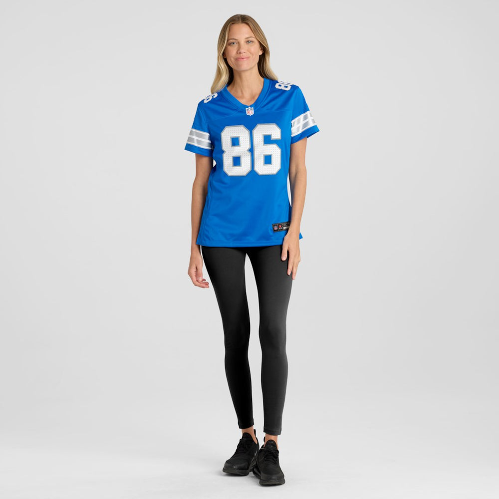 Anthony Firkser Detroit Lions Women's Team Game Jersey Blue | Nike for Sale