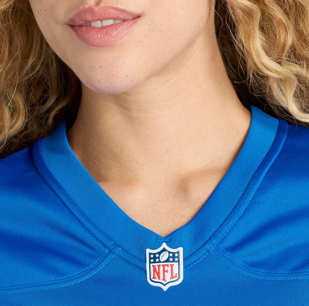 Anthony Firkser Detroit Lions Women's Team Game Jersey Blue | Nike for Sale