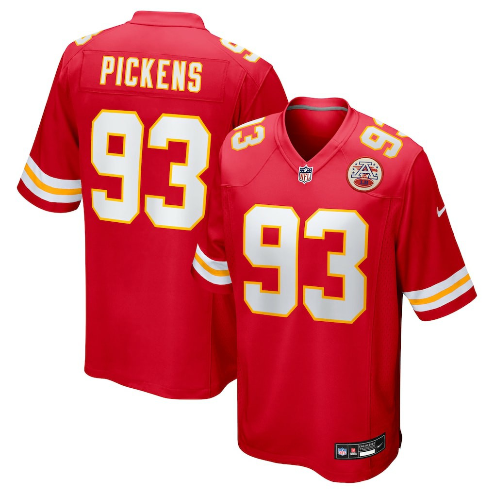 Zacch Pickens Kansas City Chiefs Team Game Jersey Red | Nike for Sale