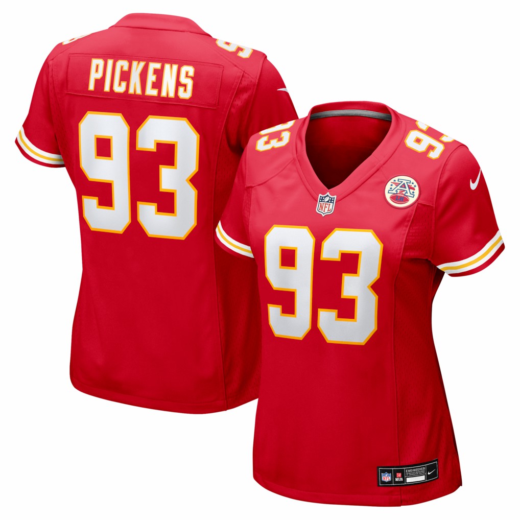 Zacch Pickens Kansas City Chiefs Women's Team Game Jersey Red | Nike for Sale
