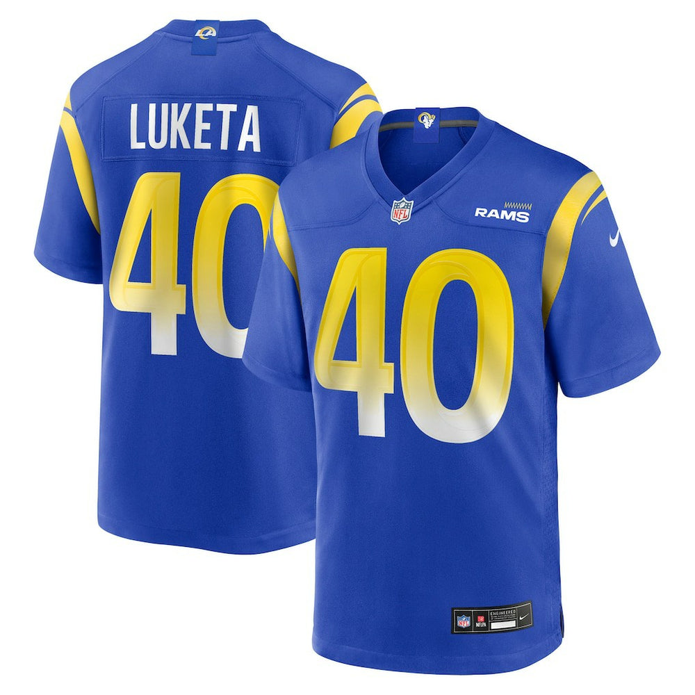 Jesse Luketa Los Angeles Rams Team Game Jersey Royal | Nike for Sale
