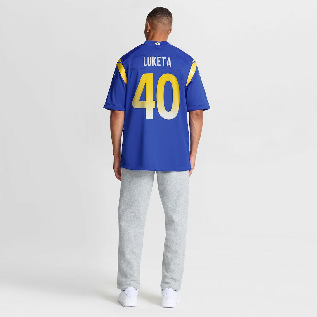 Jesse Luketa Los Angeles Rams Team Game Jersey Royal | Nike for Sale