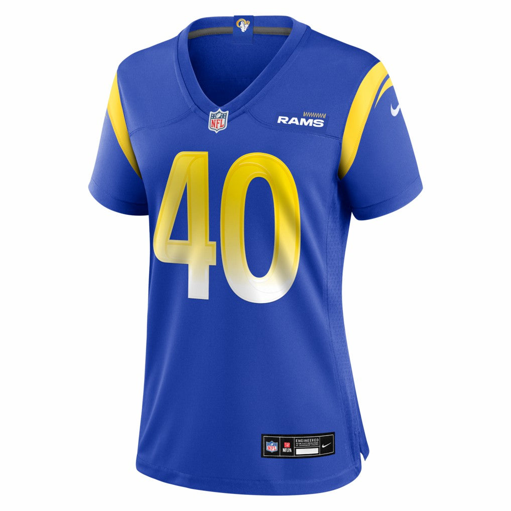 Jesse Luketa Los Angeles Rams Women's Team Game Jersey Royal | Nike for Sale