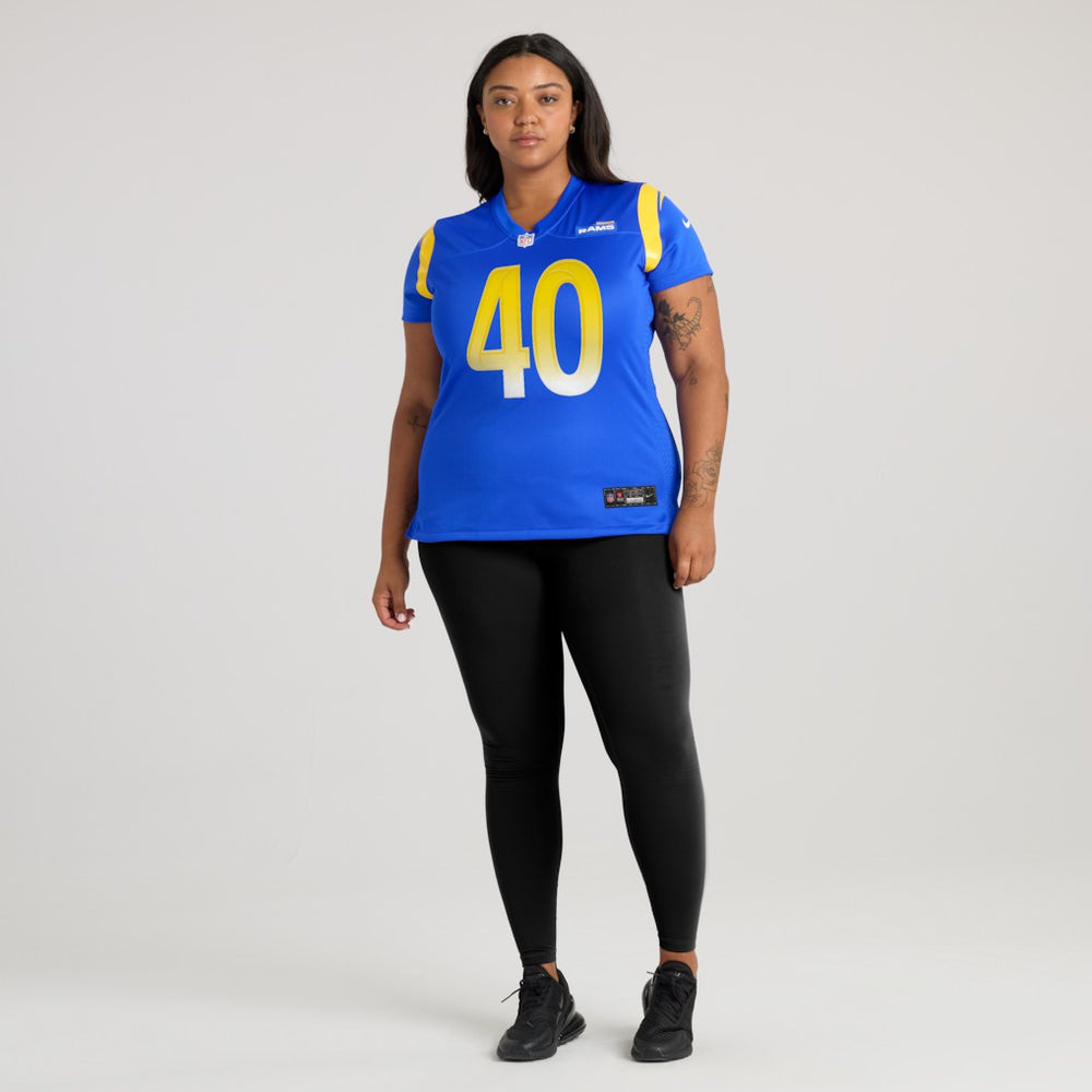 Jesse Luketa Los Angeles Rams Women's Team Game Jersey Royal | Nike for Sale
