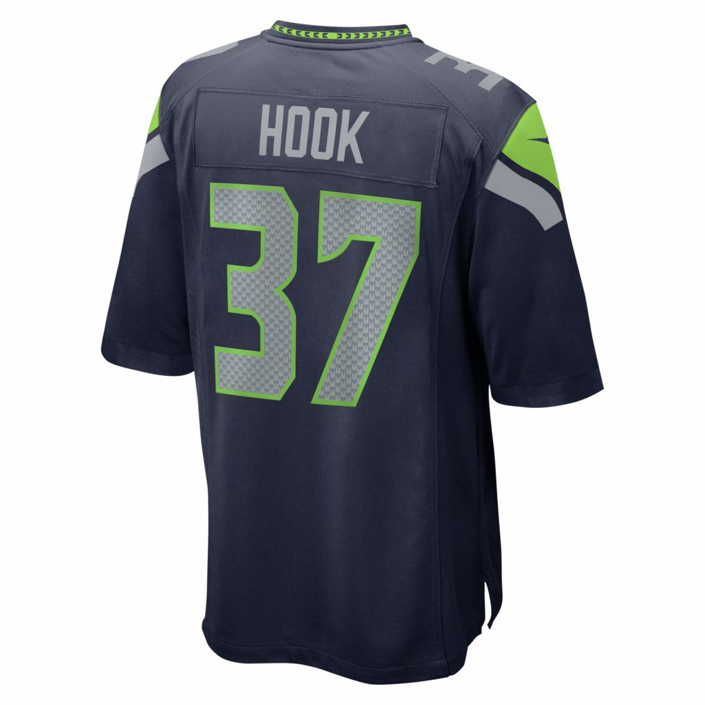 Maxen Hook Seattle Seahawks Team Game Jersey College Navy | Nike for Sale