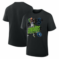 Anthony Edwards Minnesota Timberwolves Start of Season T-Shirt Black - NBA