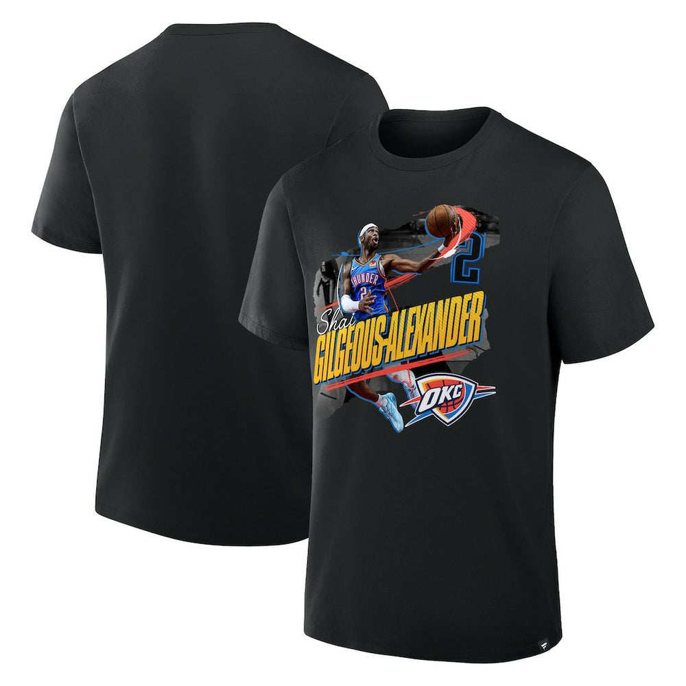 Shai Gilgeous-Alexander Oklahoma City Thunder Start of Season T-Shirt Black - NBA