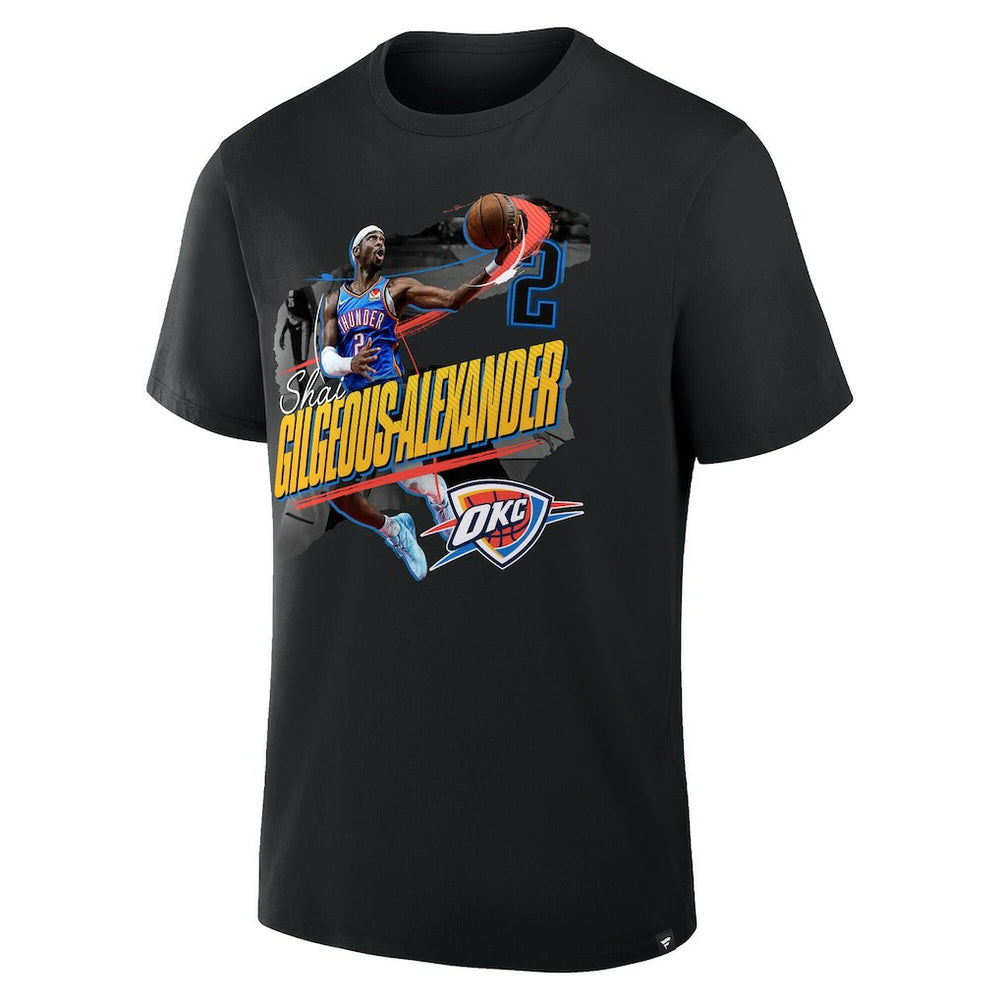 Shai Gilgeous-Alexander Oklahoma City Thunder Start of Season T-Shirt Black - NBA