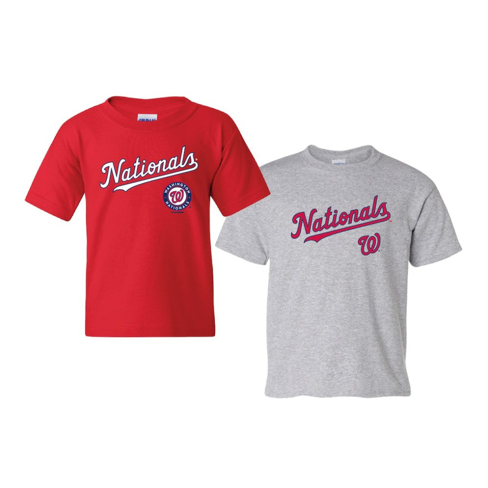 Washington Nationals Soft as a Grape Youth 2-Pack Logo T-Shirt Set - MLB