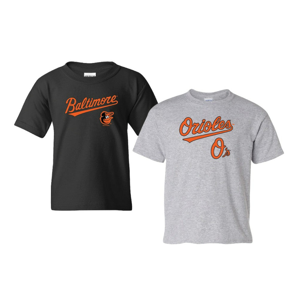 Baltimore Orioles Soft as a Grape Youth 2-Pack Logo T-Shirt Set - MLB