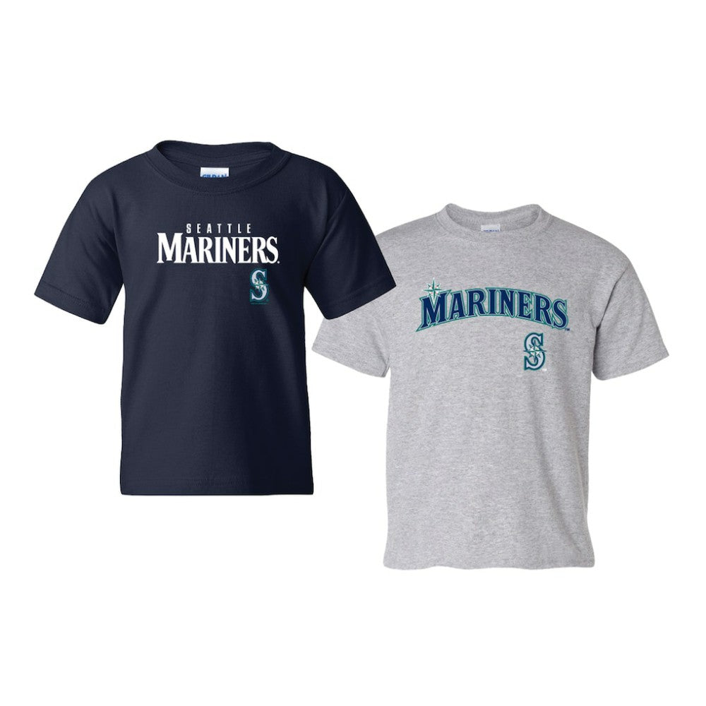 Seattle Mariners Soft as a Grape Youth 2-Pack Logo T-Shirt Set - MLB