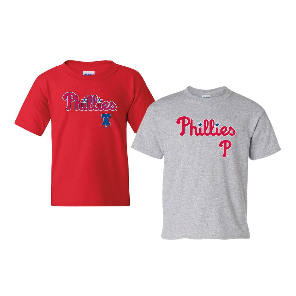 Philadelphia Phillies Soft as a Grape Youth 2-Pack Logo T-Shirt Set - MLB