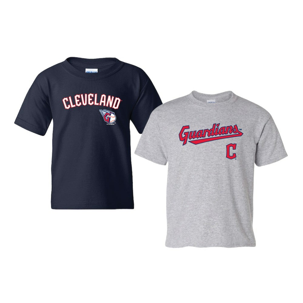 Cleveland Guardians Soft as a Grape Youth 2-Pack Logo T-Shirt Set - MLB