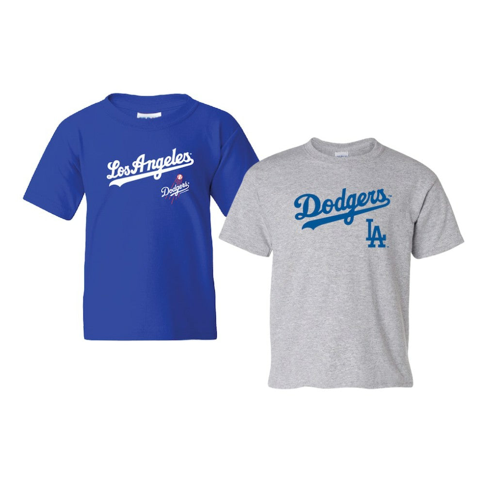Los Angeles Dodgers Soft as a Grape Youth 2-Pack Logo T-Shirt Set - MLB