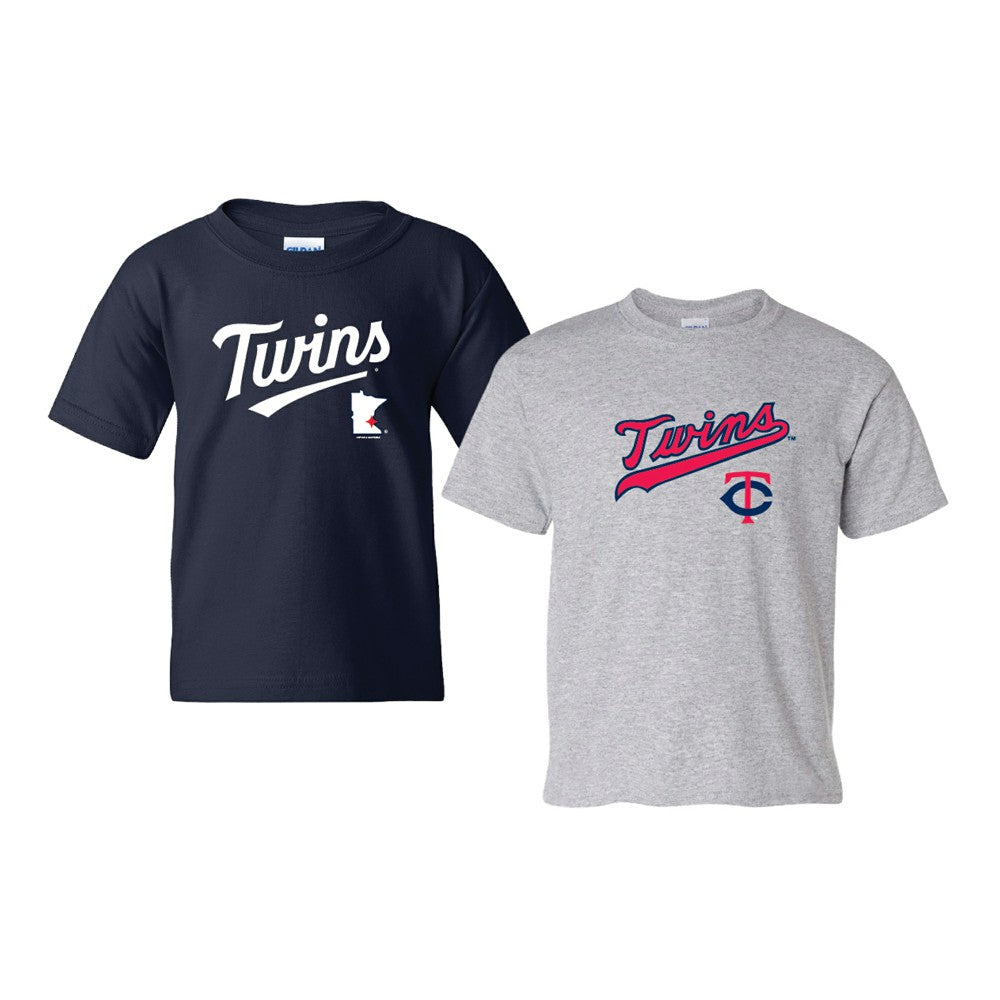 Minnesota Twins Soft as a Grape Youth 2-Pack Logo T-Shirt Set - MLB