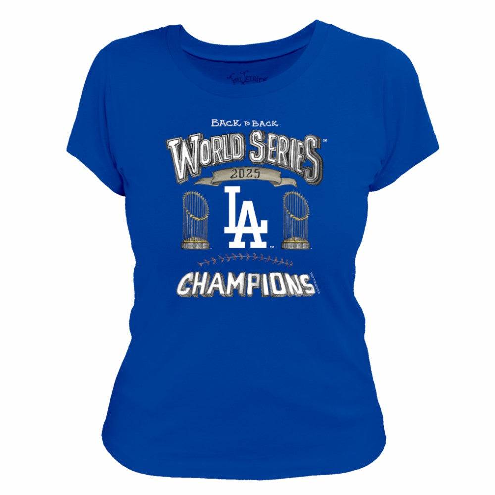 Los Angeles Dodgers Tiny Turnip Women's 2025 World Series Champions T-Shirt - MLB