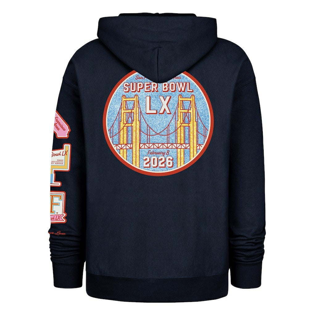 Stoney Clover Lane x '47 Women's Super Bowl LX Patches Foundation Hoodie Black | 47 brand
