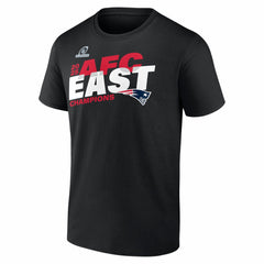 New England Patriots 2025 AFC East Division Champions Big & Tall Conquer T-Shirt Black | Fanatics