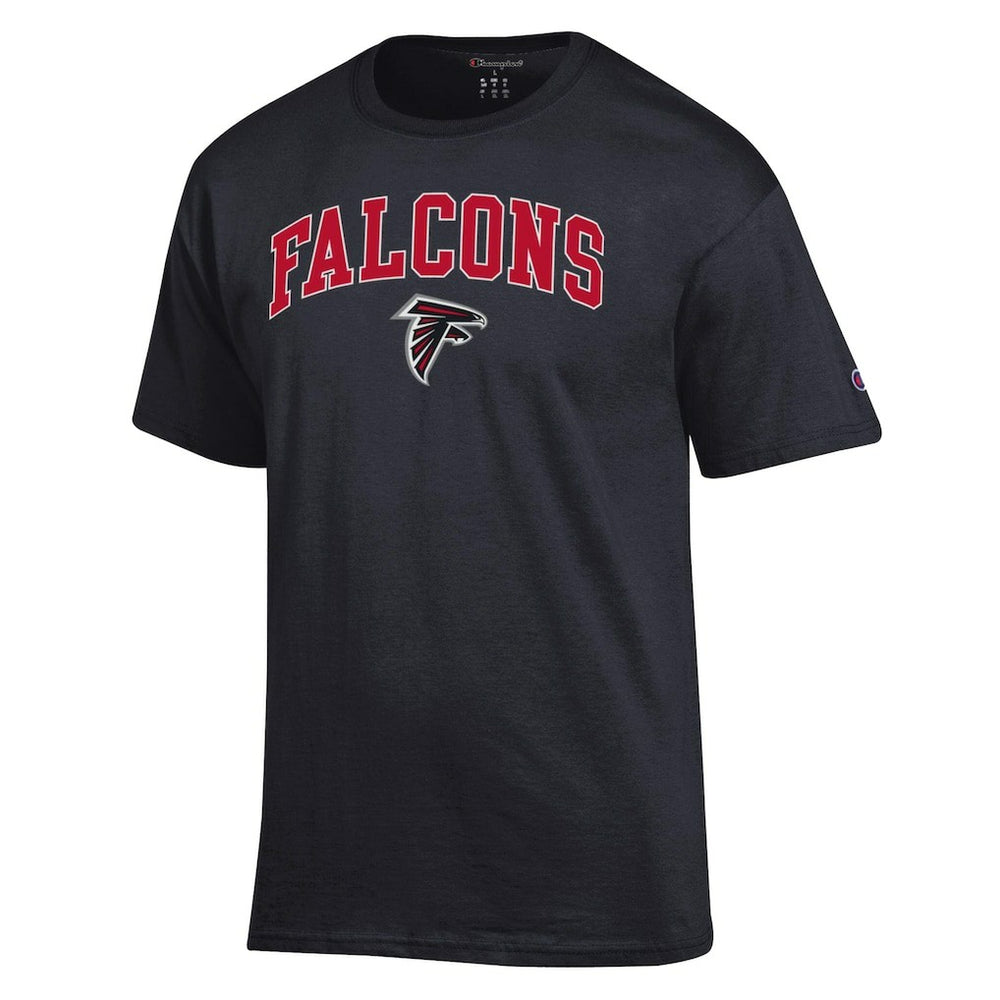 Atlanta Falcons Champion Arch Over Logo T-Shirt Black | NFL