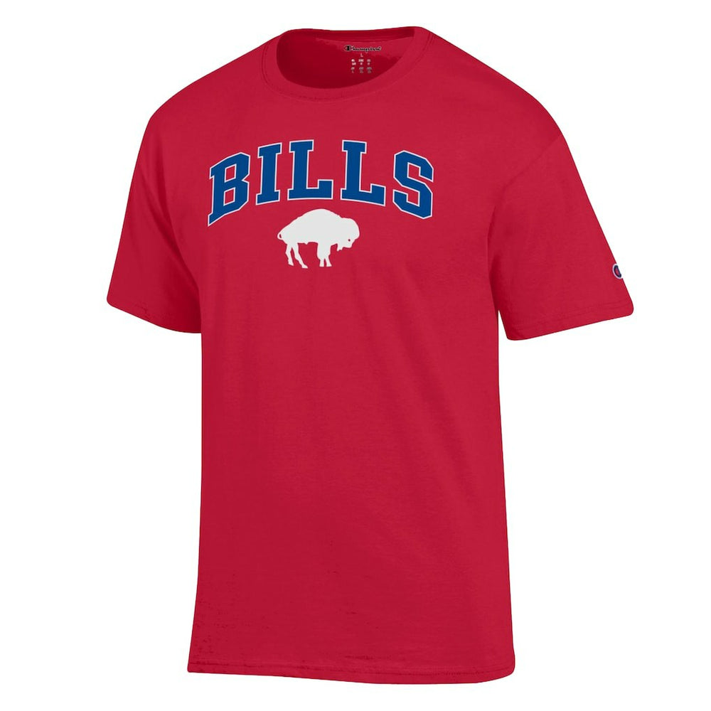 Buffalo Bills Champion Arch Over Logo T-Shirt Red | NFL