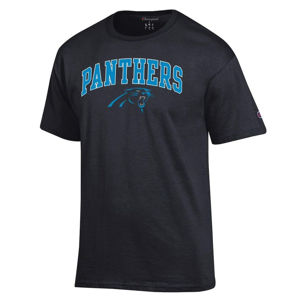 Carolina Panthers Champion Arch Over Logo T-Shirt Black | NFL