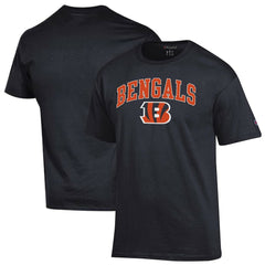 Cincinnati Bengals Champion Arch Over Logo T-Shirt Black | NFL
