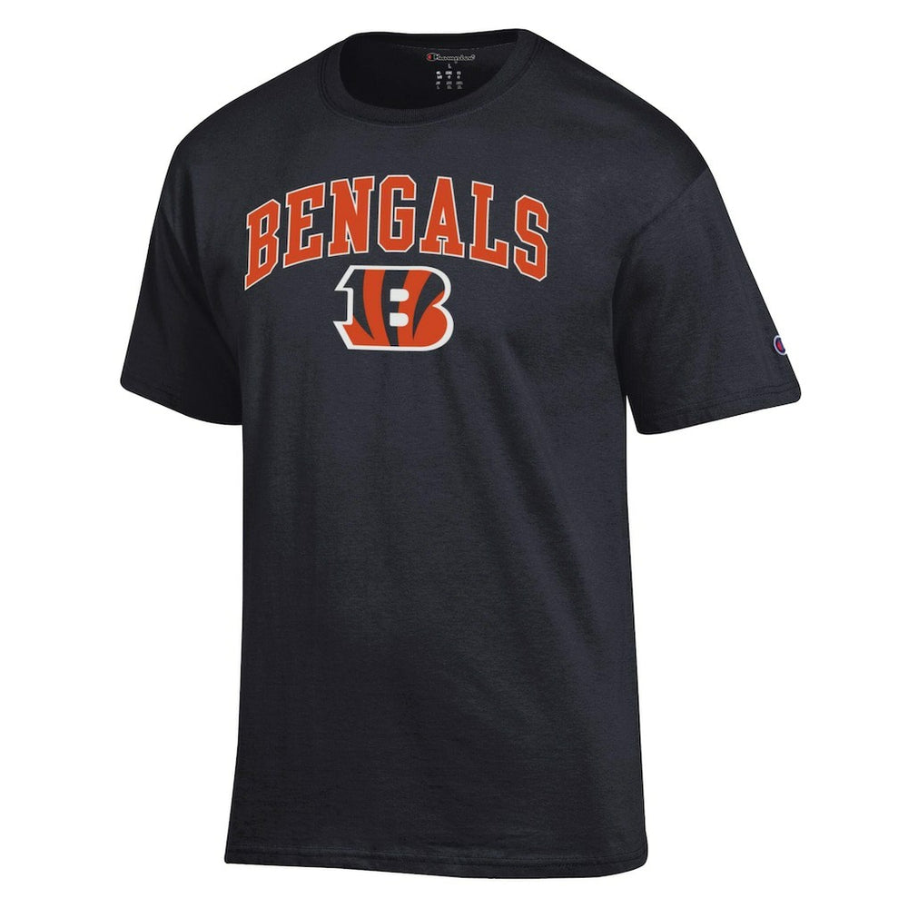 Cincinnati Bengals Champion Arch Over Logo T-Shirt Black | NFL