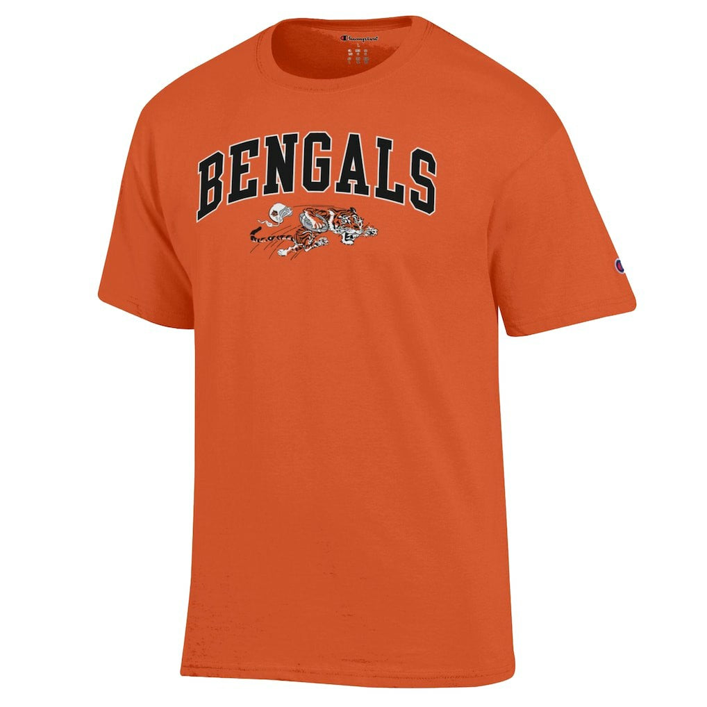 Cincinnati Bengals Champion Arch Over Logo T-Shirt Orange | NFL