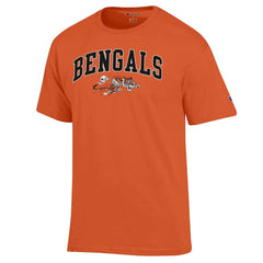 Cincinnati Bengals Champion Arch Over Logo T-Shirt Orange | NFL