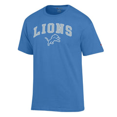Detroit Lions Champion Arch Over Logo T-Shirt Blue | NFL