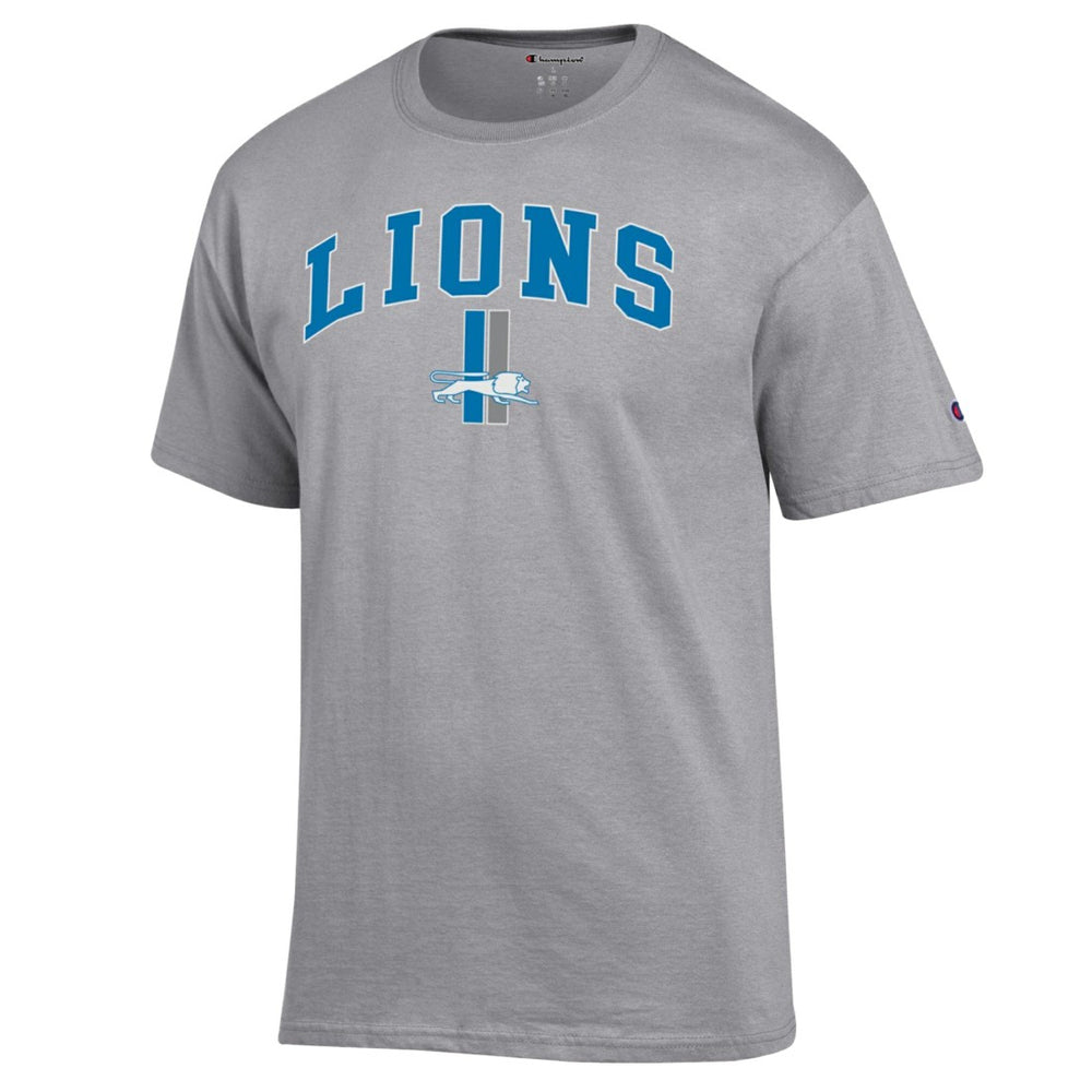 Detroit Lions Champion Arch Over Logo T-Shirt Gray | NFL