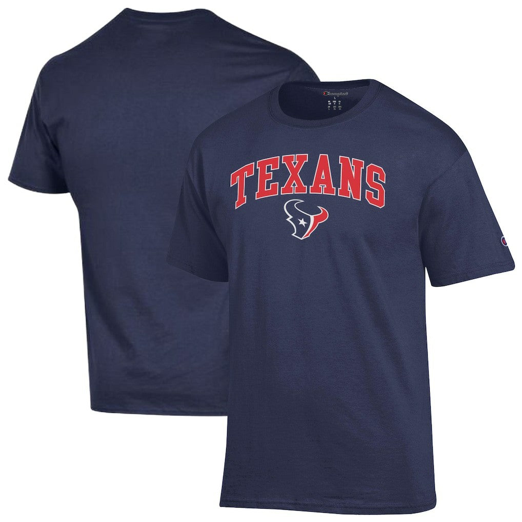Houston Texans Champion Arch Over Logo T-Shirt Navy | NFL