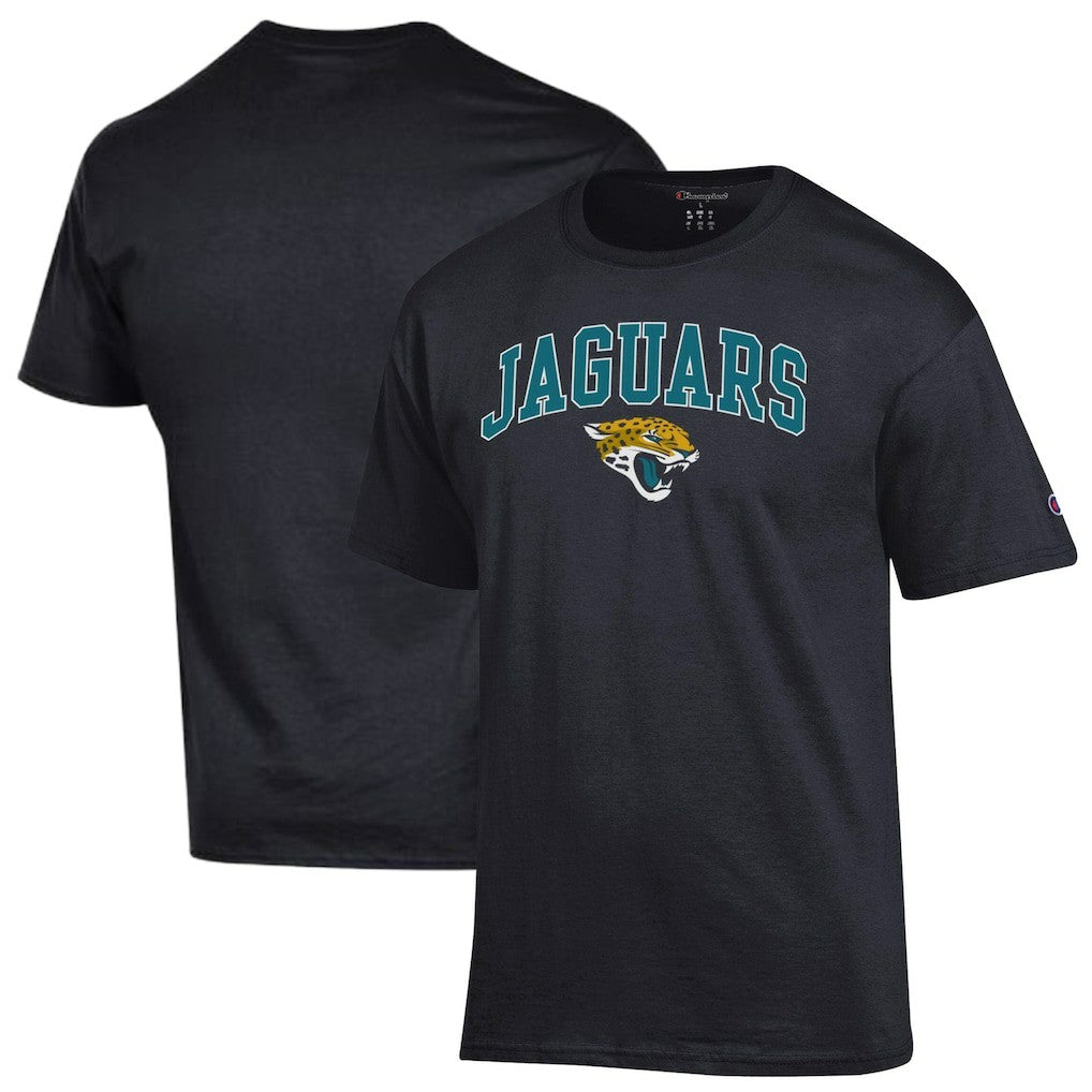 Jacksonville Jaguars Champion Arch Over Logo T-Shirt Black | NFL