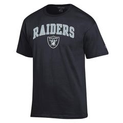 Las Vegas Raiders Champion Arch Over Logo T-Shirt Black | NFL