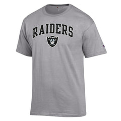Las Vegas Raiders Champion Arch Over Logo T-Shirt Gray | NFL
