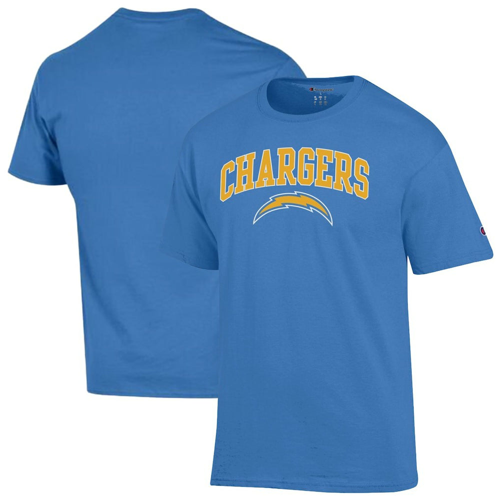 Los Angeles Chargers Champion Arch Over Logo T-Shirt Powder Blue | NFL