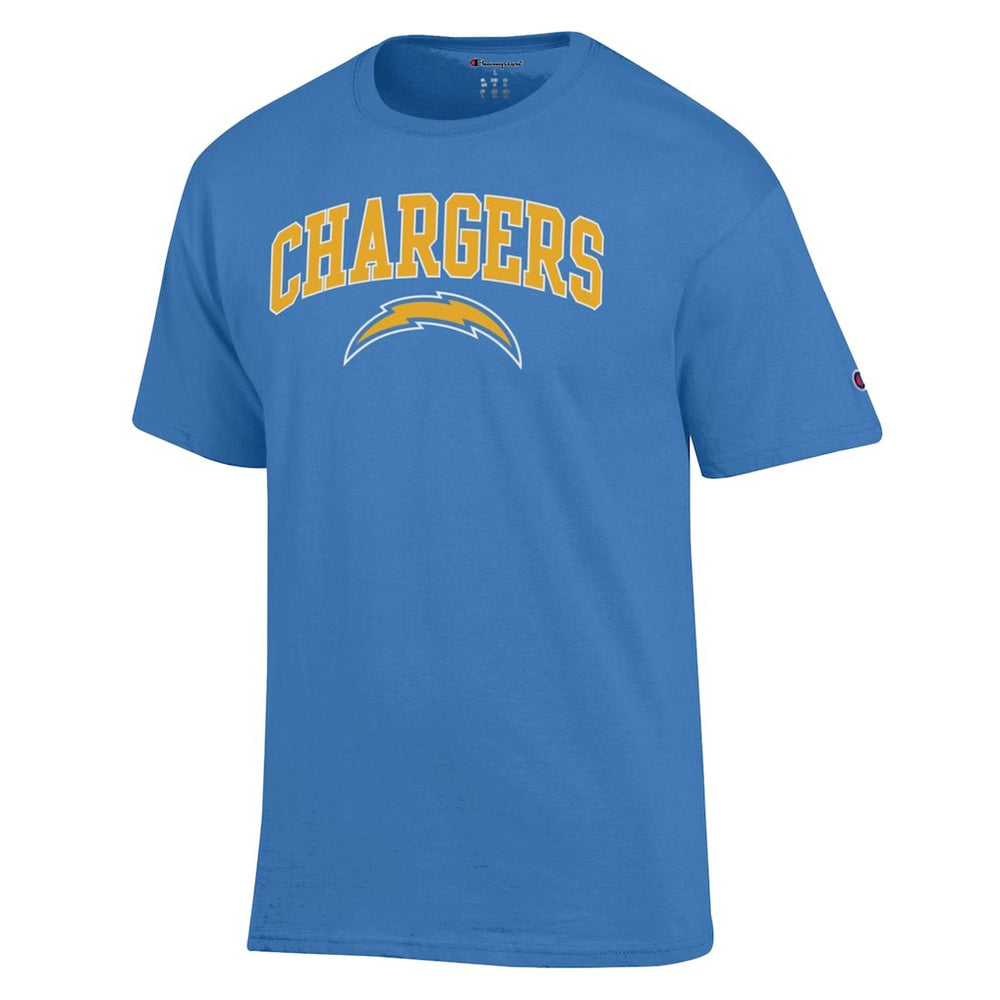 Los Angeles Chargers Champion Arch Over Logo T-Shirt Powder Blue | NFL