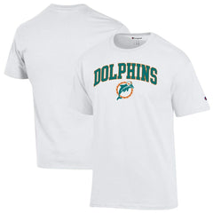 Miami Dolphins Champion Arch Over Logo T-Shirt White | NFL