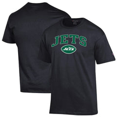 New York Jets Champion Arch Over Logo T-Shirt Black | NFL