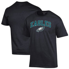 Philadelphia Eagles Champion Arch Over Logo T-Shirt Black | NFL
