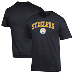 Pittsburgh Steelers Champion Arch Over Logo T-Shirt Black | NFL