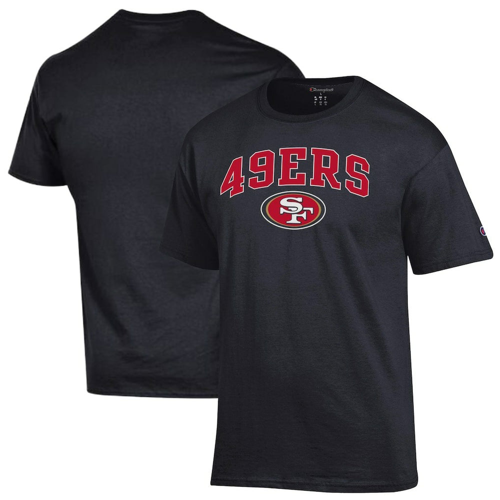 San Francisco 49ers Champion Arch Over Logo T-Shirt Black | NFL